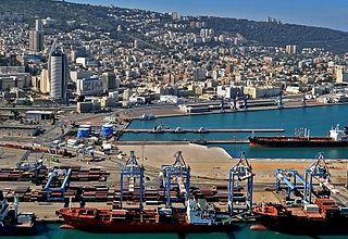 Haifa view from the Port